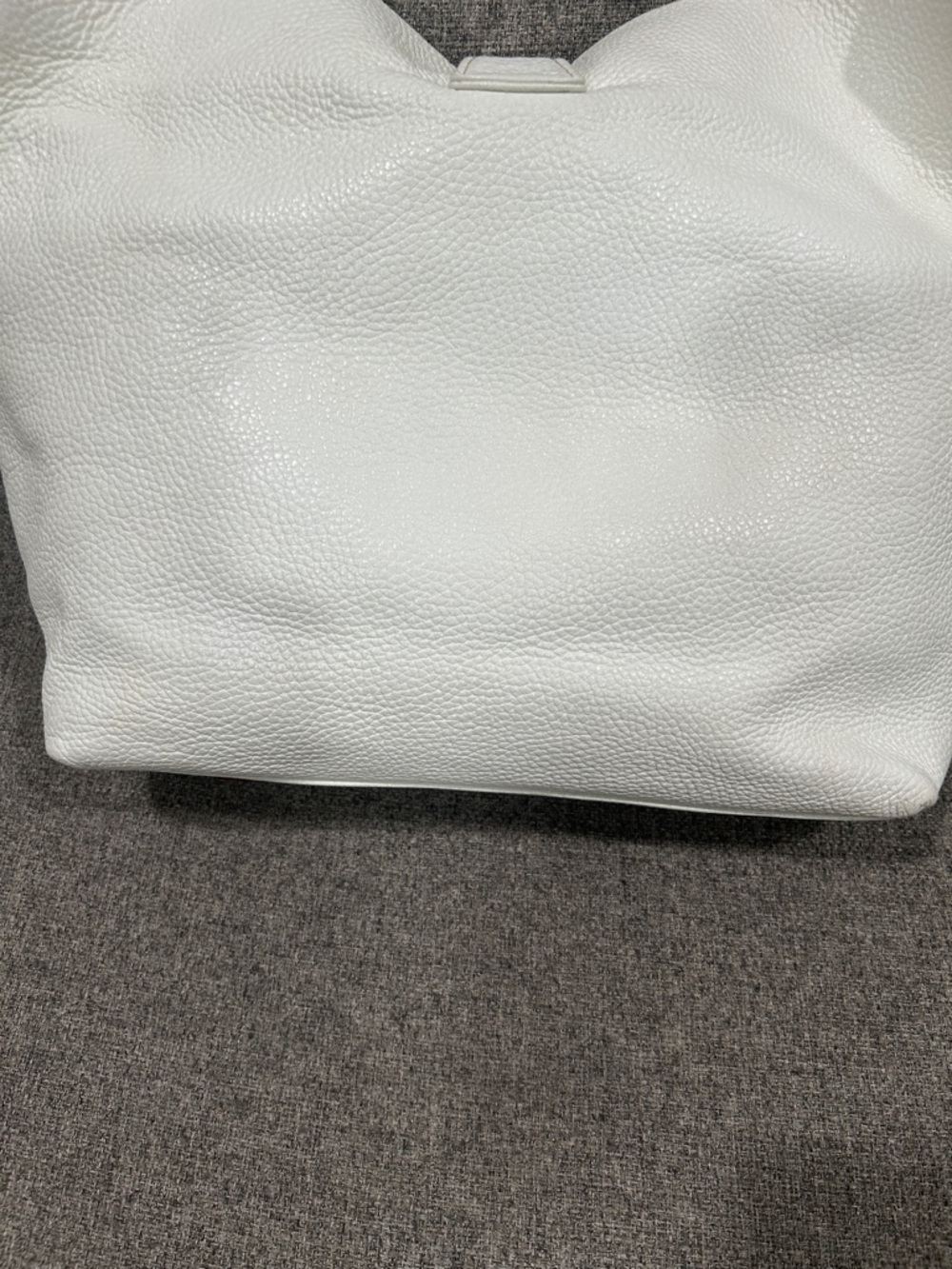 Dooney & Bourke White Pebbled Leather Shoulder Hobo with Gold-Tone Accent, - Picture 9 of 12